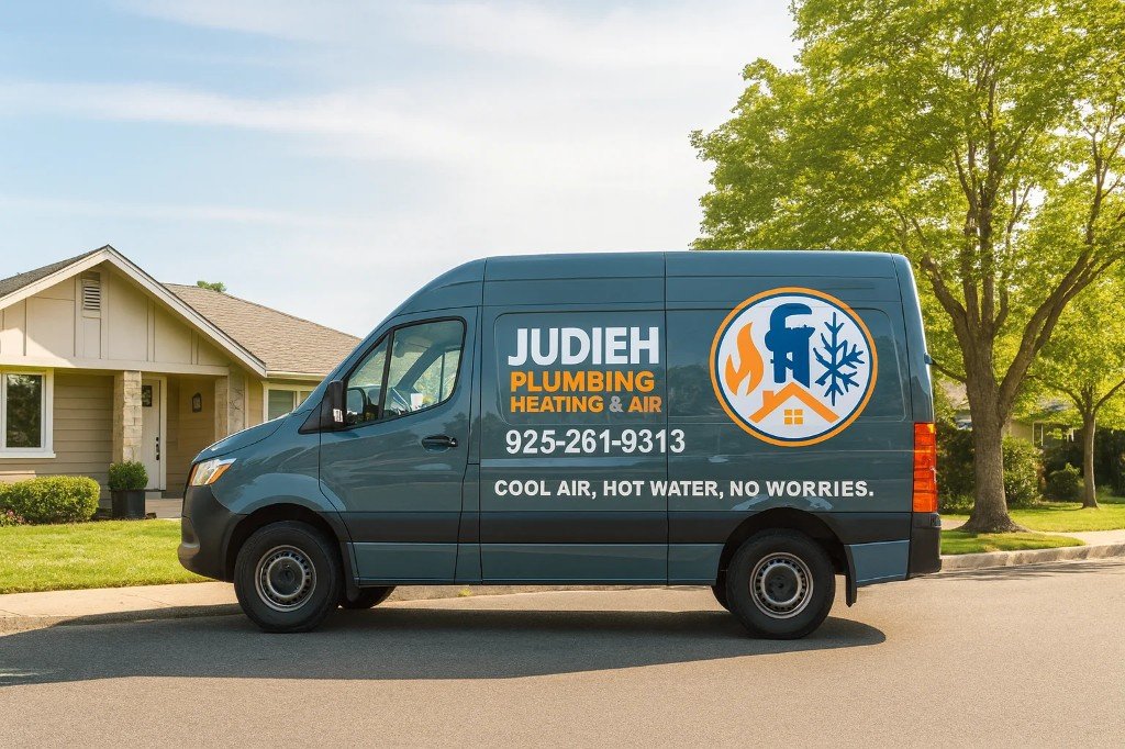 Judieh Plumbing Heating & Air service van